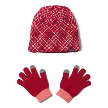 Columbia Hat and Glove Set II, Gorras Vino Para Niña | 783941-HDB